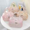 Women's Floral Makeup Bag New Arrival Travel Toiletry Cosmetic Pouch Large Capacity Portable Hand Carry Organizer Case
