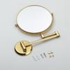 BAKALA 8" Wall Mounted Round Magnifying Bathroom Mirror Brass Makeup Cosmetic Mirror Lady's Private Mirrors