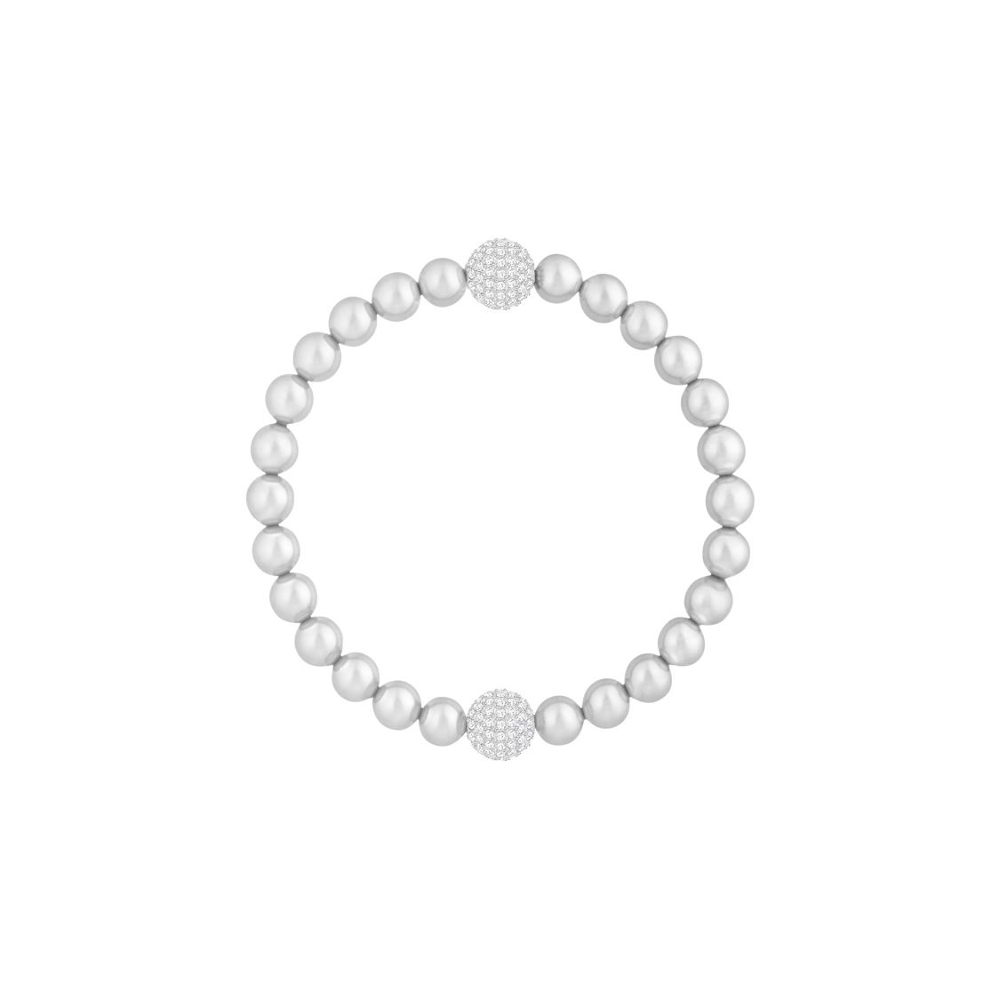 Swarovski Remix Invisible Magnetic Ball Bracelet Gray Pearl Bracelet Men bracelets 5364103 Silver,F