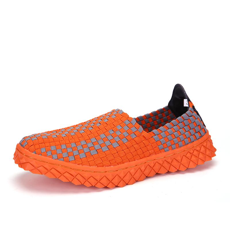 Summer Men Braid Beach Shoes Women Casual Weave Slip On Outdoor Flats Tennis Sneakers for Couples