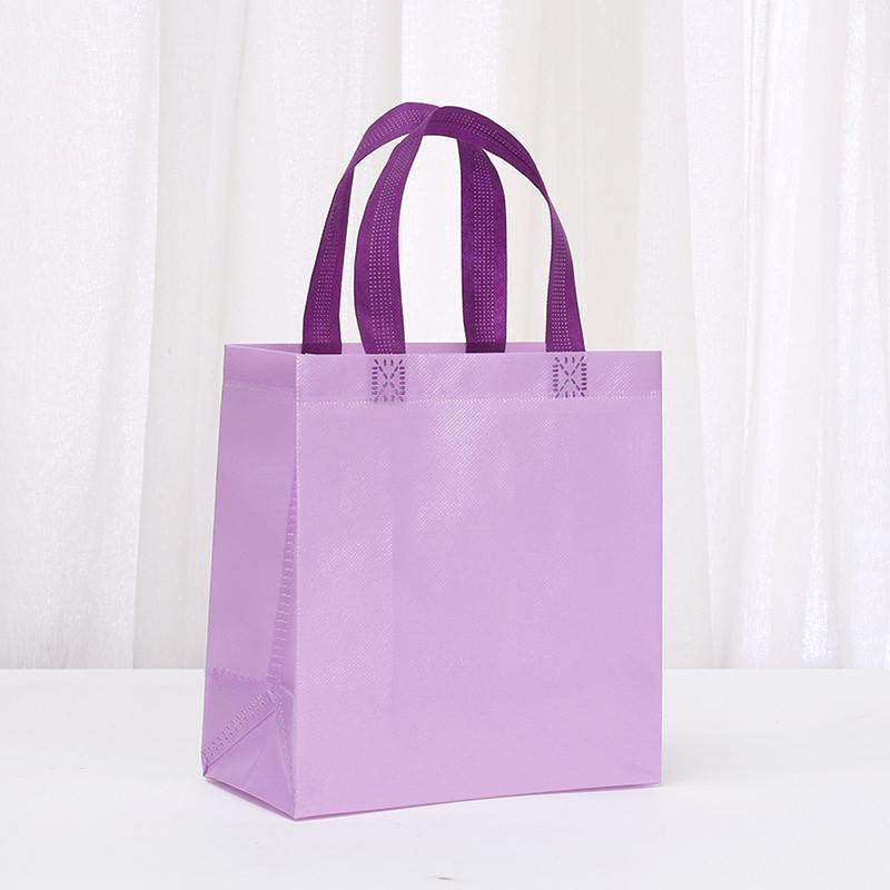 Colorful Shopping Bags 5Pcs Non-Woven Fabric Gift Bag Colored Hand-Held Bags Wedding Party Decoration Gift