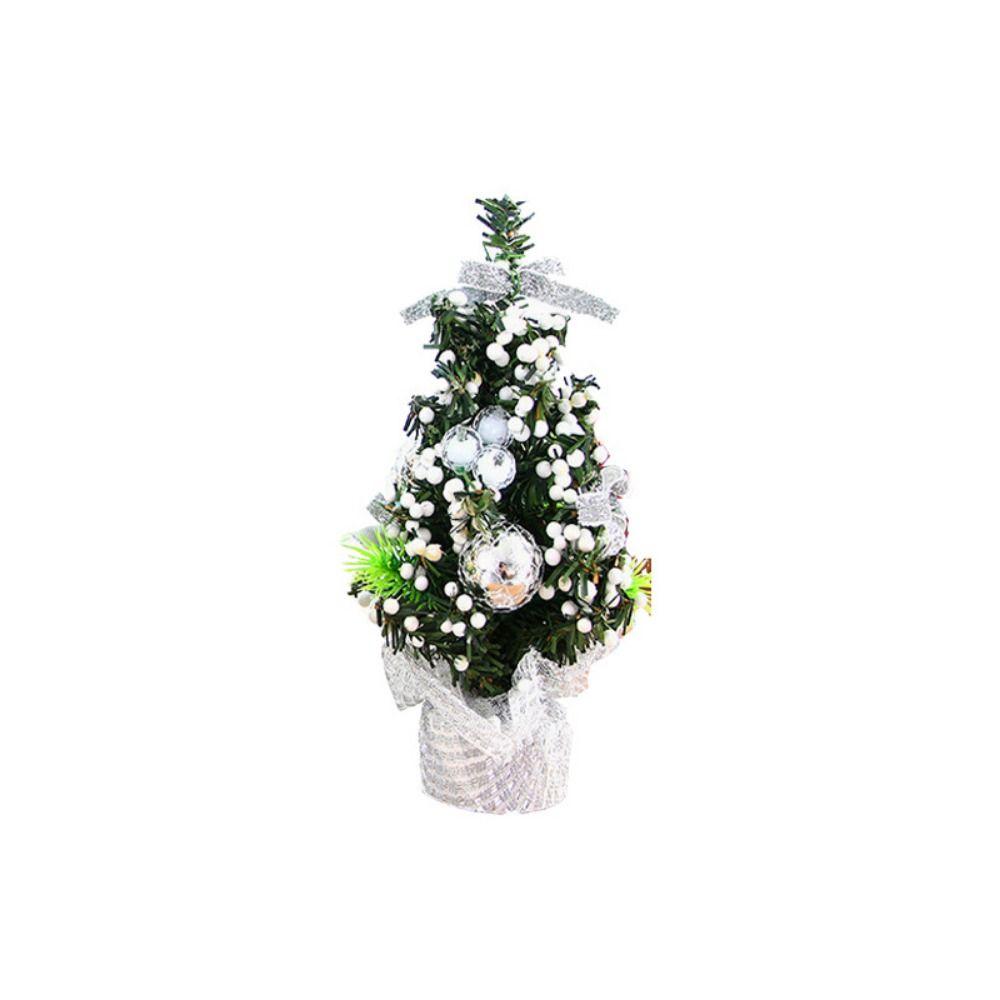 Decorative Mini Christmas Tree with Base PVC Gold/Red/Silver Tabletop Christmas Tree 20cm Christmas Tree