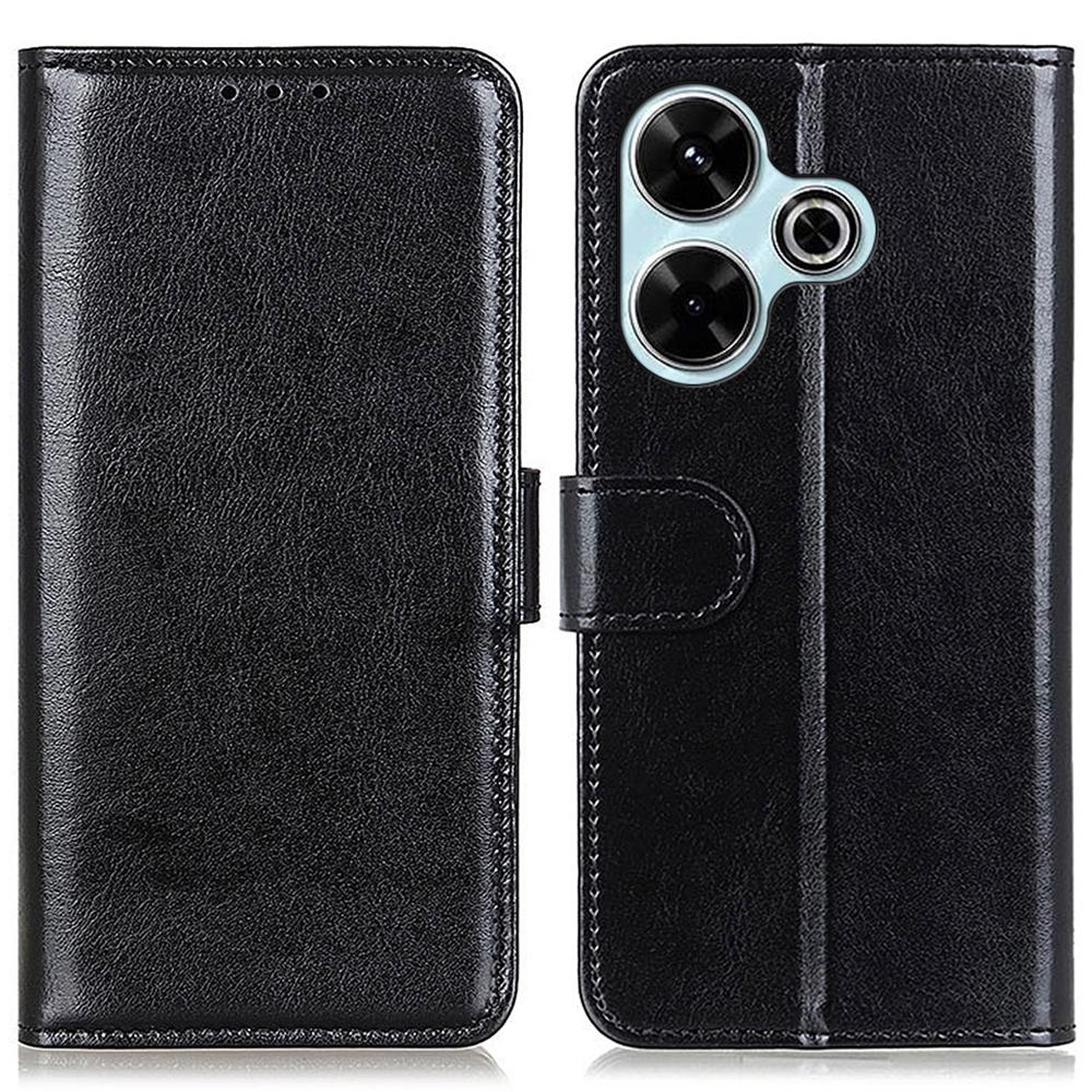 Für Xiaomi Redmi 13 5G/13 4G Handyhülle Crazy Horse Textur PU-Leder Geldbörse Ständer Handyhülle