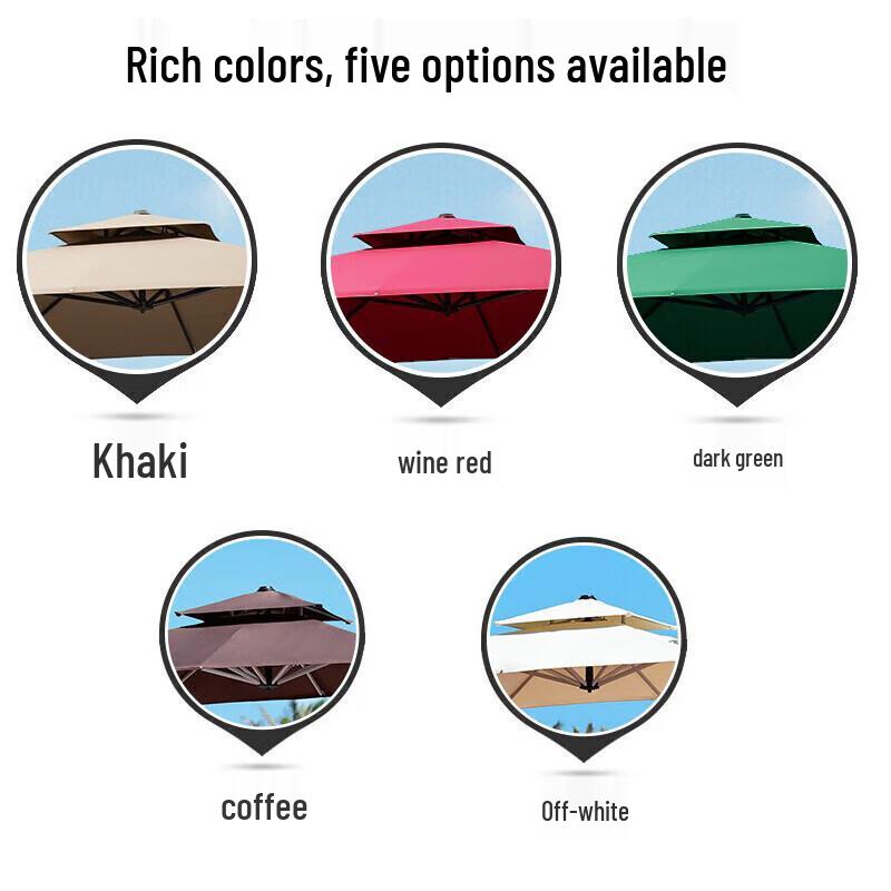 Wujun Outdoor LED Patio Umbrella