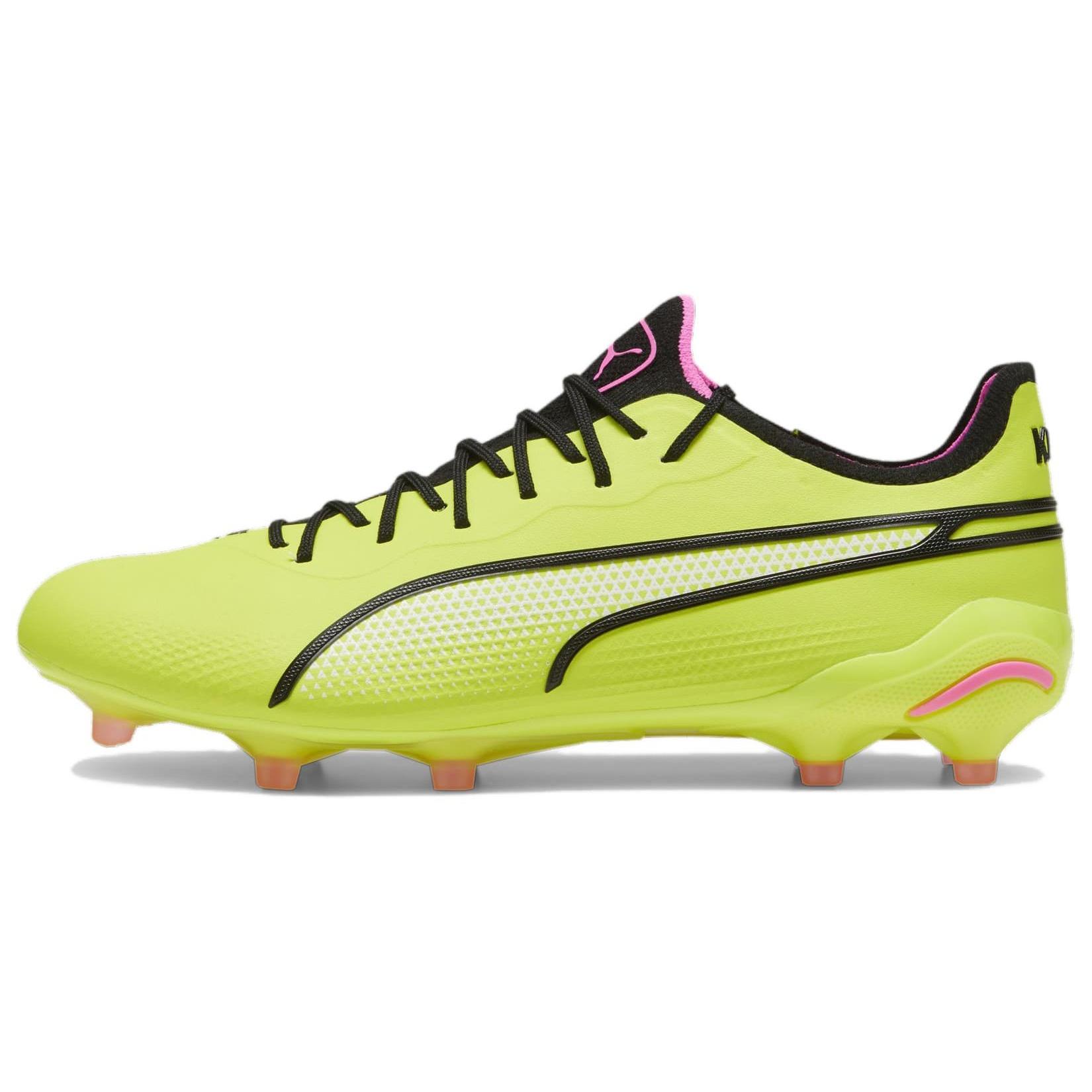 PUMA King Ultimate FG/AG Cleats Solar Yellow Black Men s 107563-06 EU 44