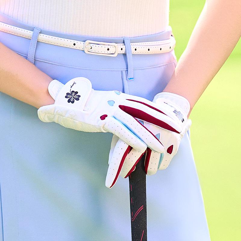 Women's Non-Slip Breathable Golf Gloves - Korean Microfiber, Wear-Resistant, 1 Pair