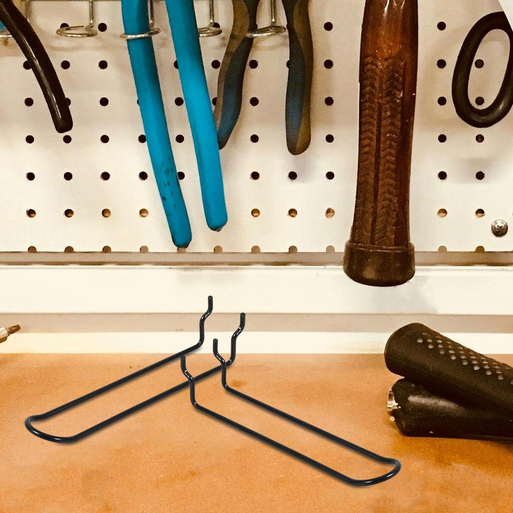 10 Pcs Stainless Steel Pegboard Hooks Heavy Duty Durable Tool Holders Garage Wall Accessories Screwdriver Ganizer Hanging Pliers