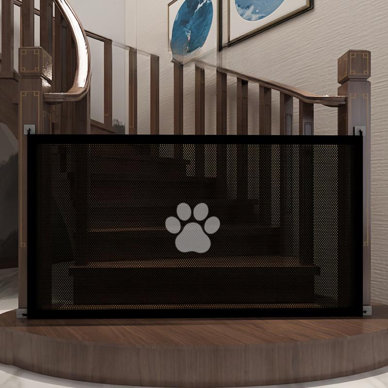 1 Porte de Sécurité Réglable Anti-Saut pour Animaux de Compagnie, Adaptée aux Encadrements de Porte - Facile à Installer Barrière d'Isolation en Maille pour Chien et Chat, Matériau Durable