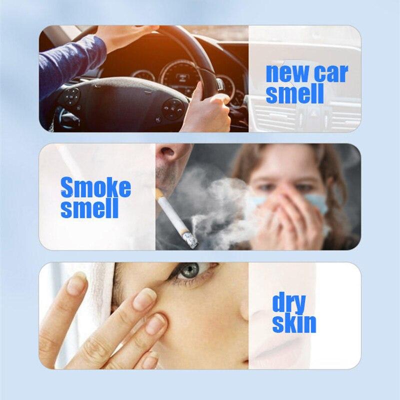 Mini Car Humidifier 80ml 7 Colors LED Ambient Light Ultrasonic USB Electric Aromatherapy Essential Oil Diffuser