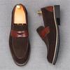 Fashion Luxury Fashion Men's Suede Leather Casual Shoes Male Flats Penny Loafter Homecoming Wedding Dress Prom Zapatillas Hombre