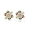 Christmas Alloy Rhinestone Crystal Pearls Christmas All Stud Earrings for Women Jewelry Boucles d'oreilles Accessory