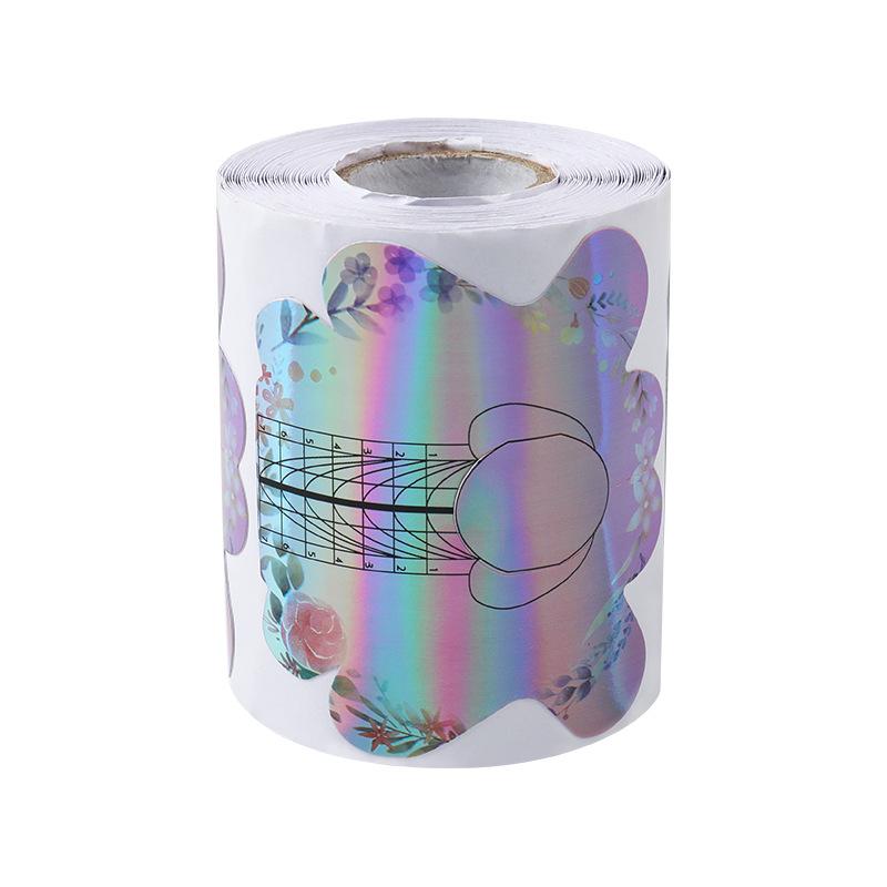 100/300Pcs Butterfly Nail Form Paper Tip Acrylic UV Gel Extended Nail Tools Salon Use Holographic Shine Nail Guide Gel Tools