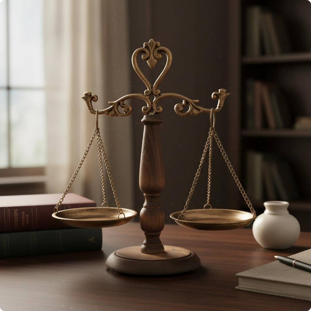 Decorative Balance Scale Antique Finish Vintage Balance Scale Tabletop Decor Freestanding Stable Base for Shelf