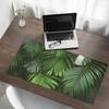 Protective Mat for Countertop for Company Office Palm Leaves Background 100X50 Cm