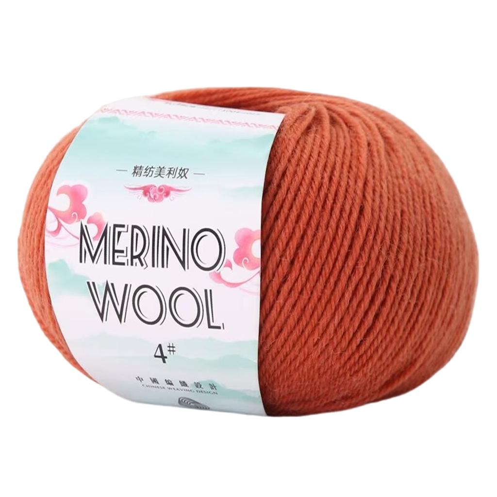 Příze z merino vlny 1,76 oz 134 yardů/role Měkká vlněná příze Příze na ruční pletení Nit na pletení Háčkování Koberce Svetr Šála