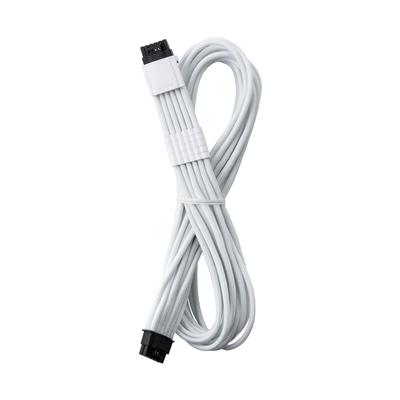 CableMod Universal Pro ModMesh Sleeved 12VHPWR StealthSense Direct PCIe Cable To 12V-2x6 (White, 16-pin 16-pin, 60cm)