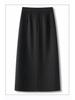 Soft & Fluffy Wool-Blend Mid-Length High-Waisted Slim-Fit Skirt for Women - 2025 Winter Collection