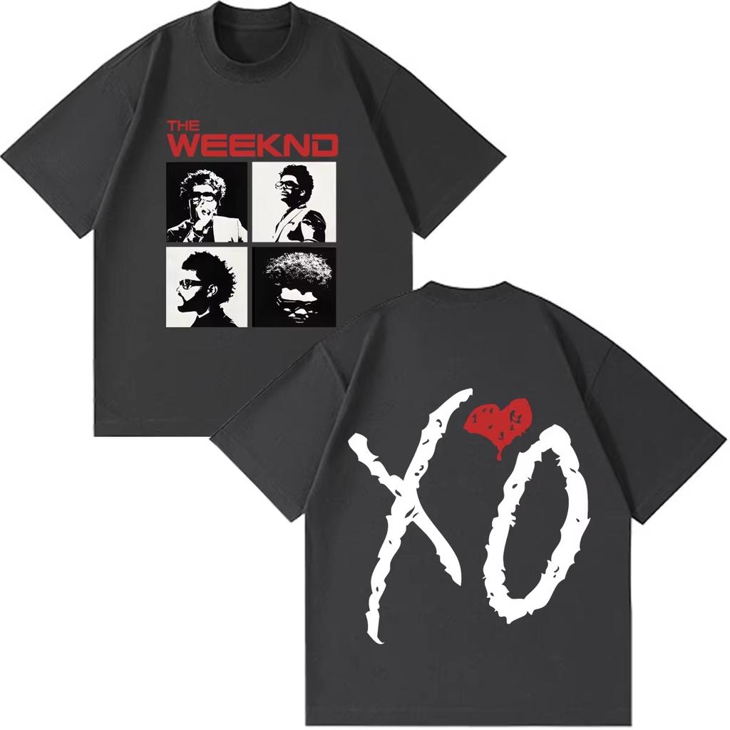 Unisex Crew Neck Casual TShirt With The Weeknd After Hours Til Dawn 2026 Tour Print Harajuku Style Short Sleeve Top TShirt