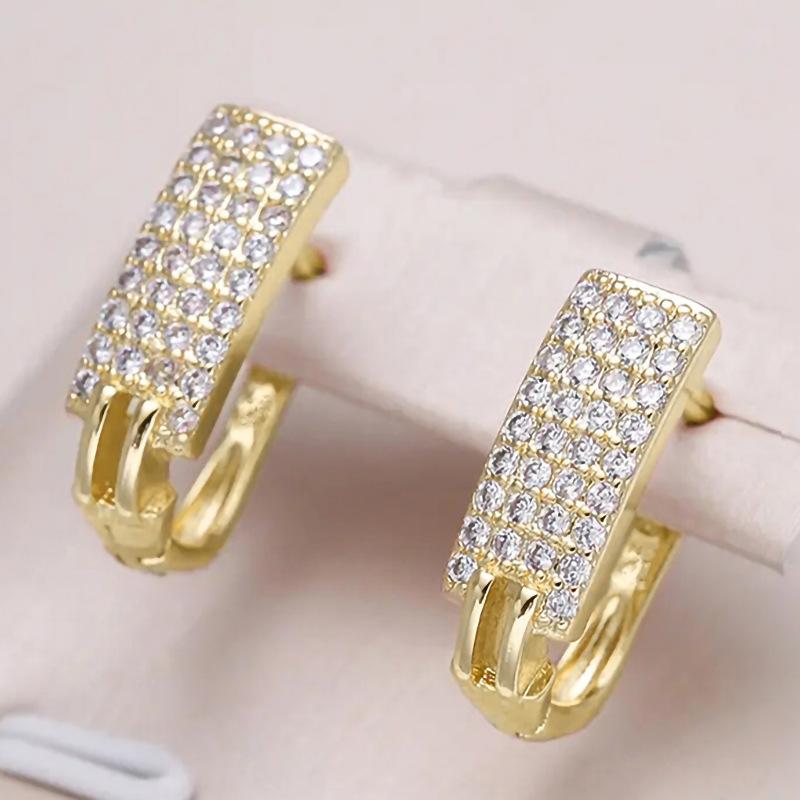 Exquisite Sweet Cool Street Pography With Zircon Inlaid Women'S Ear Buckle Shining Sweet Fashion Simple Accessories