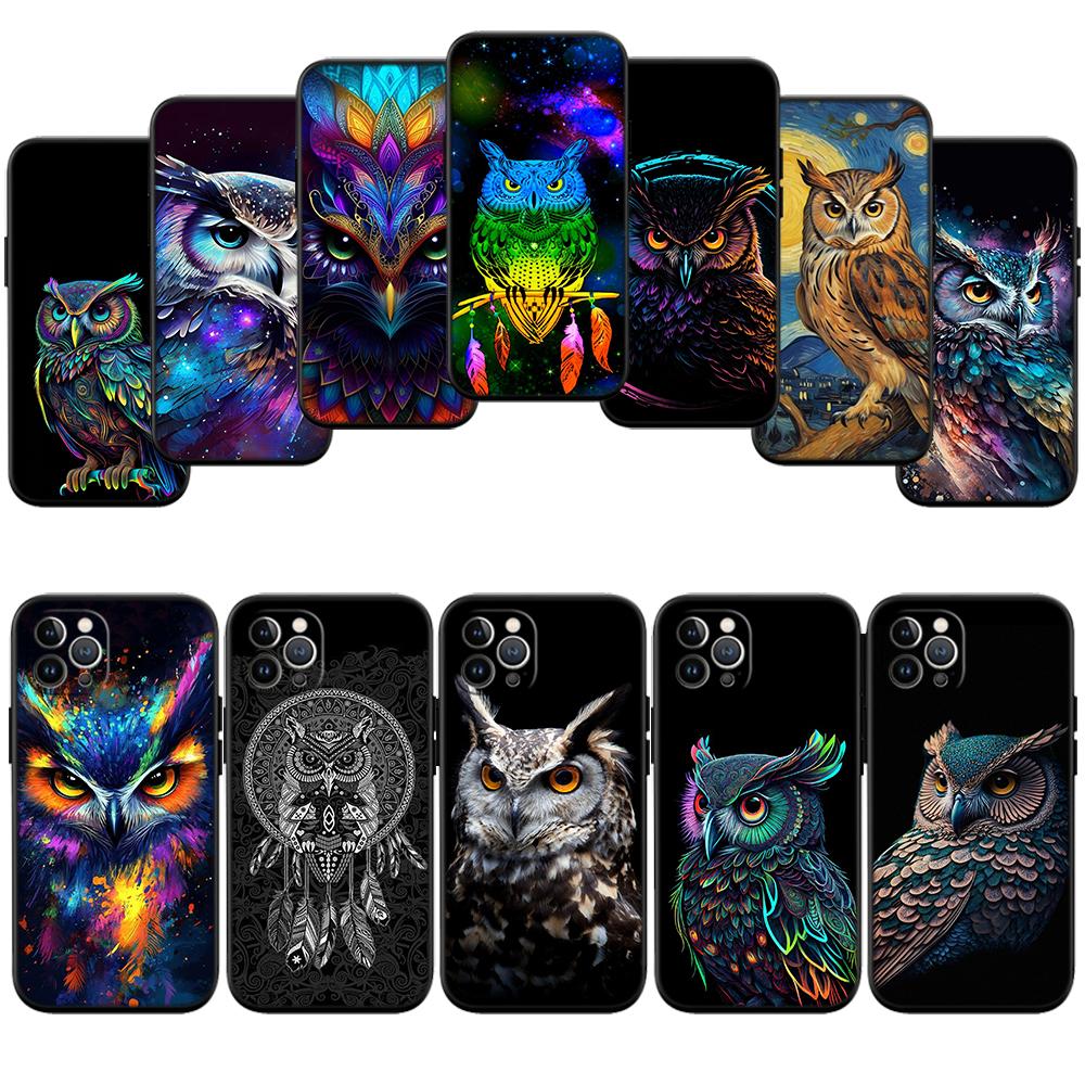 Cartoon Art Owl New High-End Shell Phone Case for Xiaomi Poco C40 C50 C51 C55 C65 C71 C75 F2 F3 F5 F6 F7 M2 M3 Pro Ultra