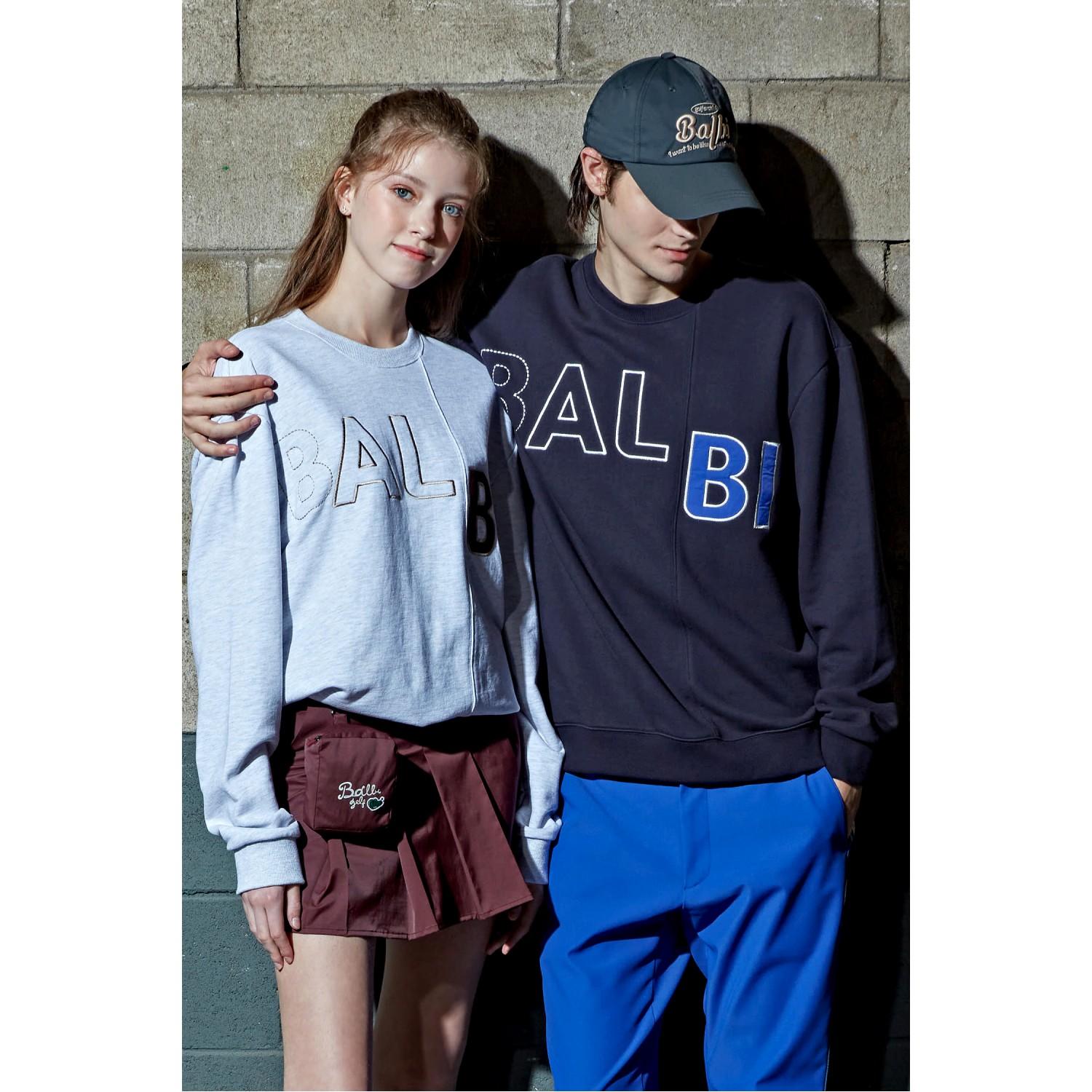 Унисекс толстовка Balbi с вышитым большим логотипом Navy/L