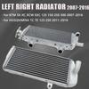 Para Radiador Cooler de Motocicleta 2 Tempos KTM HUSQVARNA Alumínio Refrigeração do Motor SX XC EXC TC TE 125 150 250 300 Motos 2007-2016