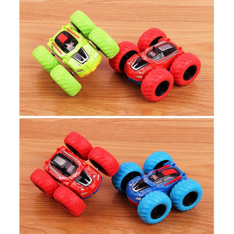 For Boys and Girls Toddlers Vibration Inertial Car Toy Pull Back Car Big Tire Four-Wheel Drive Toy Car