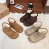 Couple Versatile Snow Boots Women's Autumn and Winter New Thick-soled Velvet Thickened Warm Bread Cotton Shoes Non-slip Short Boots