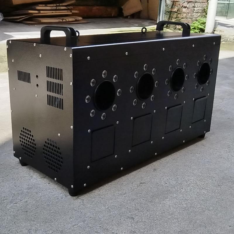 Smoke Bubble Machine Double Holes DMX 512 Remote Control Wedding Stage Bubbles Effect for DJ Disco Bars Parties Show
