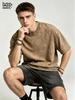 Tričko s kyselinovým praním Potisk Retro Punkové tričko Pro muže Ženy Dospělé 100% Bavlna Harajuku Ležérní Volné Streetwear