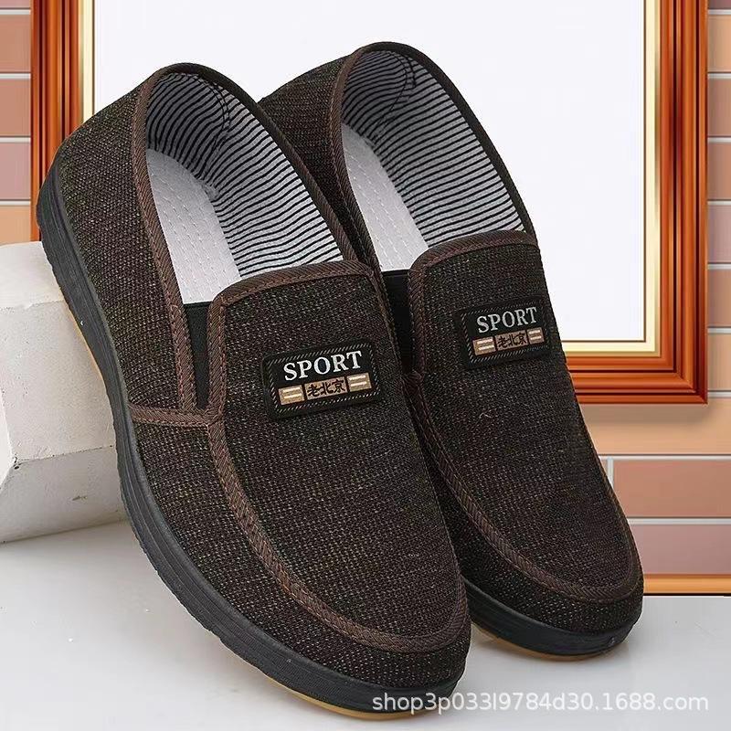 Men's Old Beijing Soft-soled Cloth Shoes, Non-slip Beef Tendon Soles, Versatile and Wear-resistant Outdoor Sports Export