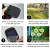 2Pcs Solar Garden Lights Outdoor 16 Colorful LED Solar Garden Lights Decorative for Patio Yard