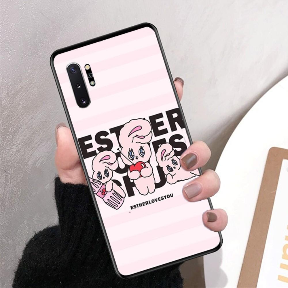 Esther Cute Bunny Phone Case For Samsung Note 8 9 10 20 Pro Plus Lite M 10 11 20 30 21 31 51 A 21 22 42 02 03