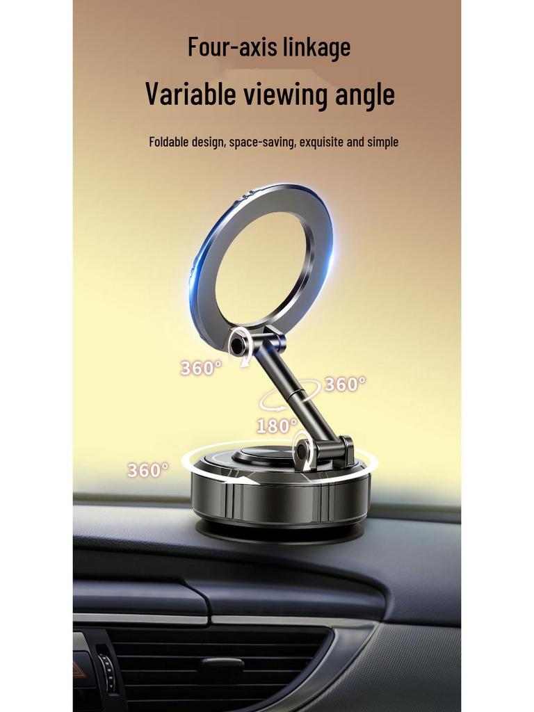Universal Magnetic Car Phone Holder with Suction Cup for Dashboards