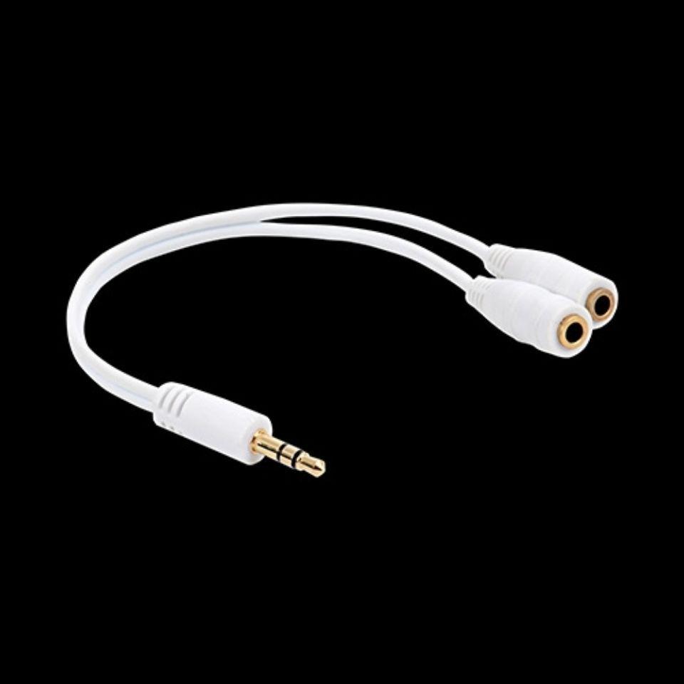 3.5mm Headphone Splitter Cable: 1-to-2 Audio Adapter for Shared Listening