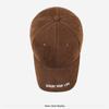 Enlarged Design Letter Embroidery Cap Versatile Sunshade Cap Trendy Face-Slimming Cap  Unisex