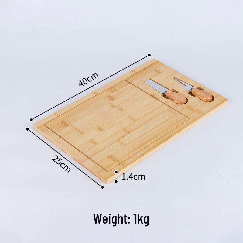 

ZISIZ Bamboo Cheese Board Set