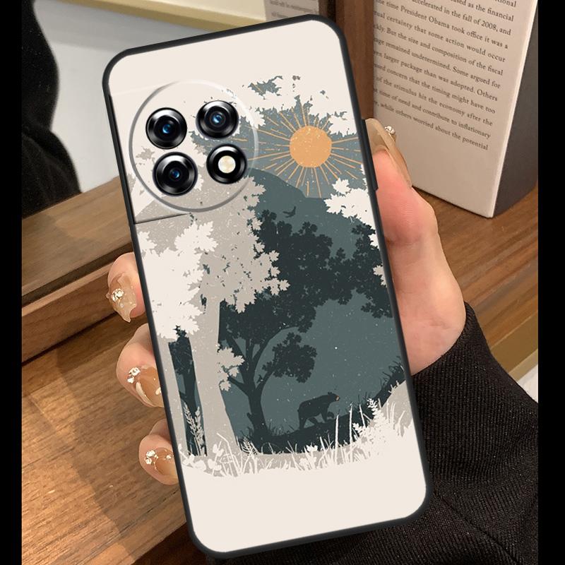 Wild MountainsMoon Lake Case For OnePlus 15 13 12 11 10 15R 13R 12R 10T 13T OnePlus Nord 5 CE 4 3 Lite N20 N30 Cover