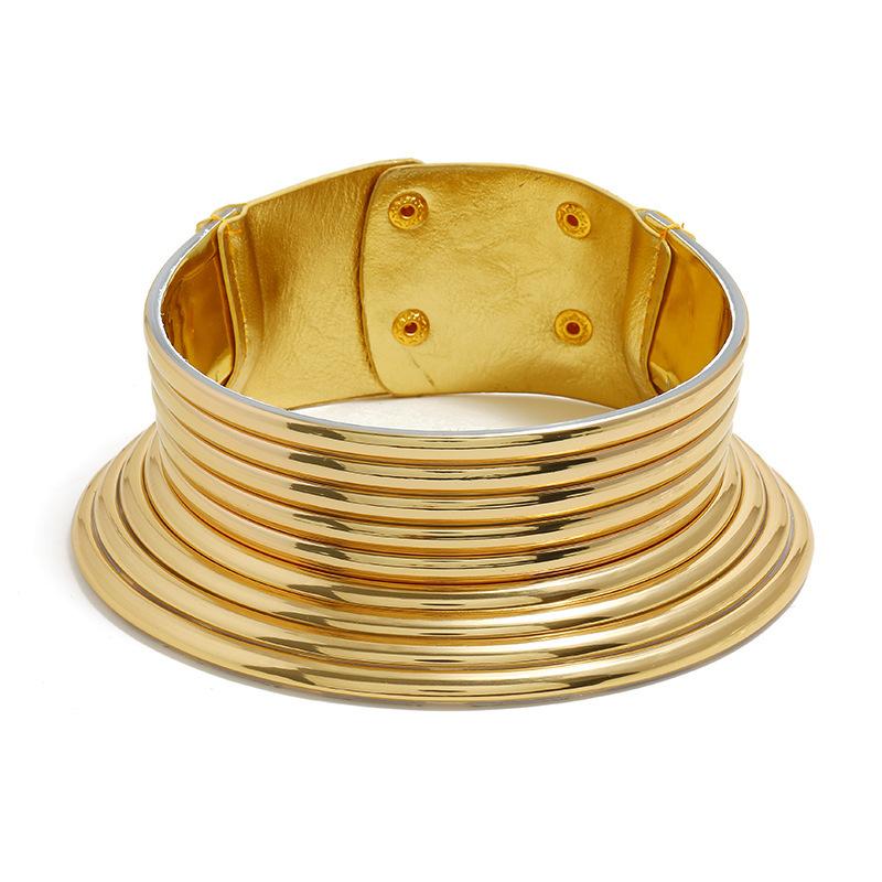 European and American Popular Jewelry Long Neck Ethnic Style Exaggerated Personality Metal Collar