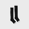 Logo Point Knee Socks_Black