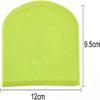 2 Pieces Dough Scraper Food-safe Plastic Dough Cutter Multipurpose Food Scrappers , White, Green