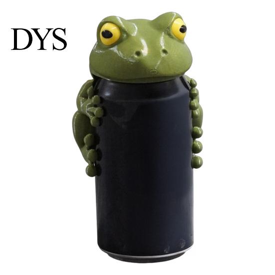 Zátka na sodovku Dinosaurus Hroch Žába Slon Ochranný kryt na plechovku, 3D tištěná roztomilá zvířátka Kryty na nápoje na venkovní piknik, Prachotěsné Udržení karbonatace