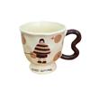 Artistic Ceramic Cup High Looking Retro Mug Girl Office Home Drinking Water Cup Breakfast Coffee Cup