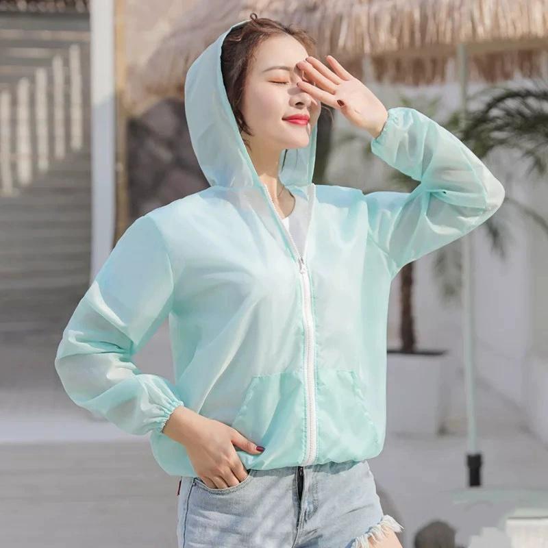 Jacket Women Summer Sun Protection Coat Anti-UV Quick Dry Sports Windbreaker Cycling Run Sunscreen Shirt