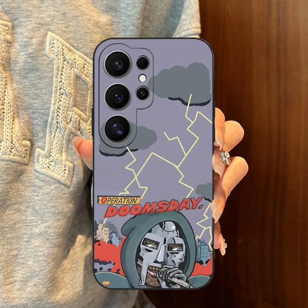 M-MF Rapper D-DOOM Phone Case For Samsung S 24 Fe 25 Ultra Plus 20 Lite 21 30 22 23 24 22 Ultra 5G Fundas