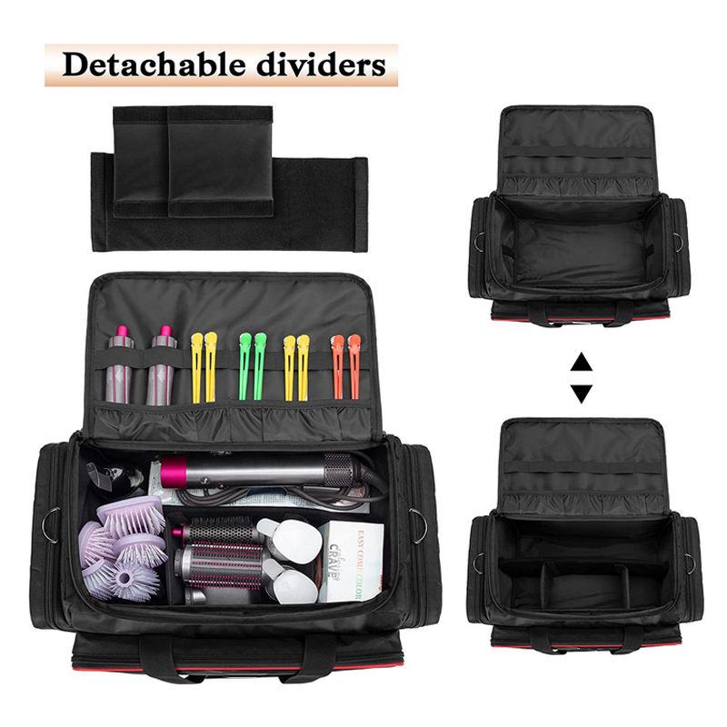 Customized Polyester Cosmetic Bags Case Hair Styling Tools Carrying Bag for Travel Hair Scissors Case Totebags Hair Dryer Bags