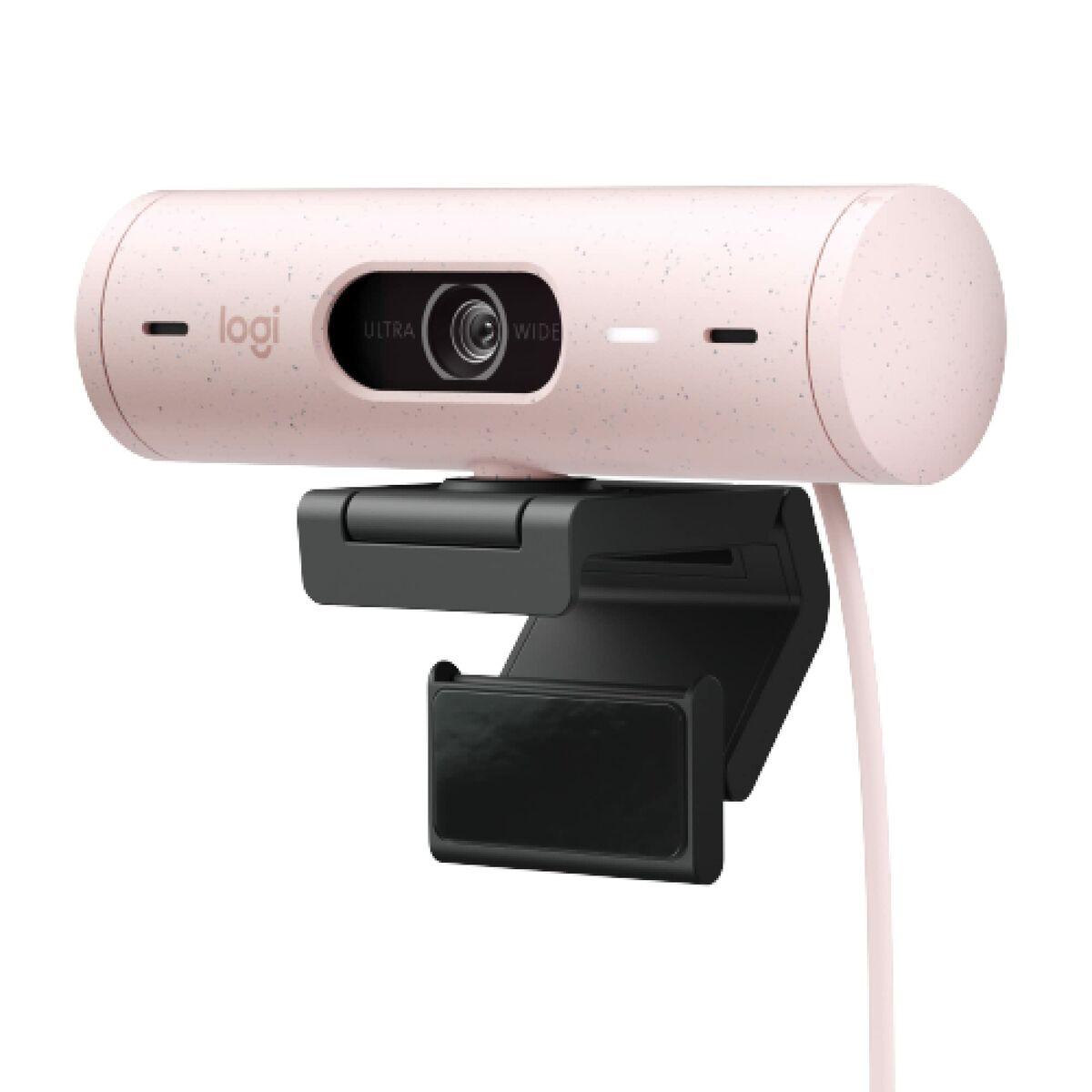 Logitech Brio 500 Full-HD-Webcam, 1080p Webcam, USB-C-Kabel, Rosa | USB Webcam mit Doppelmikrofon, Rauschunterdrückung, automatischer Lichtkorrektur und Zeigemodus, Konferenz-Webcam - Bild 8