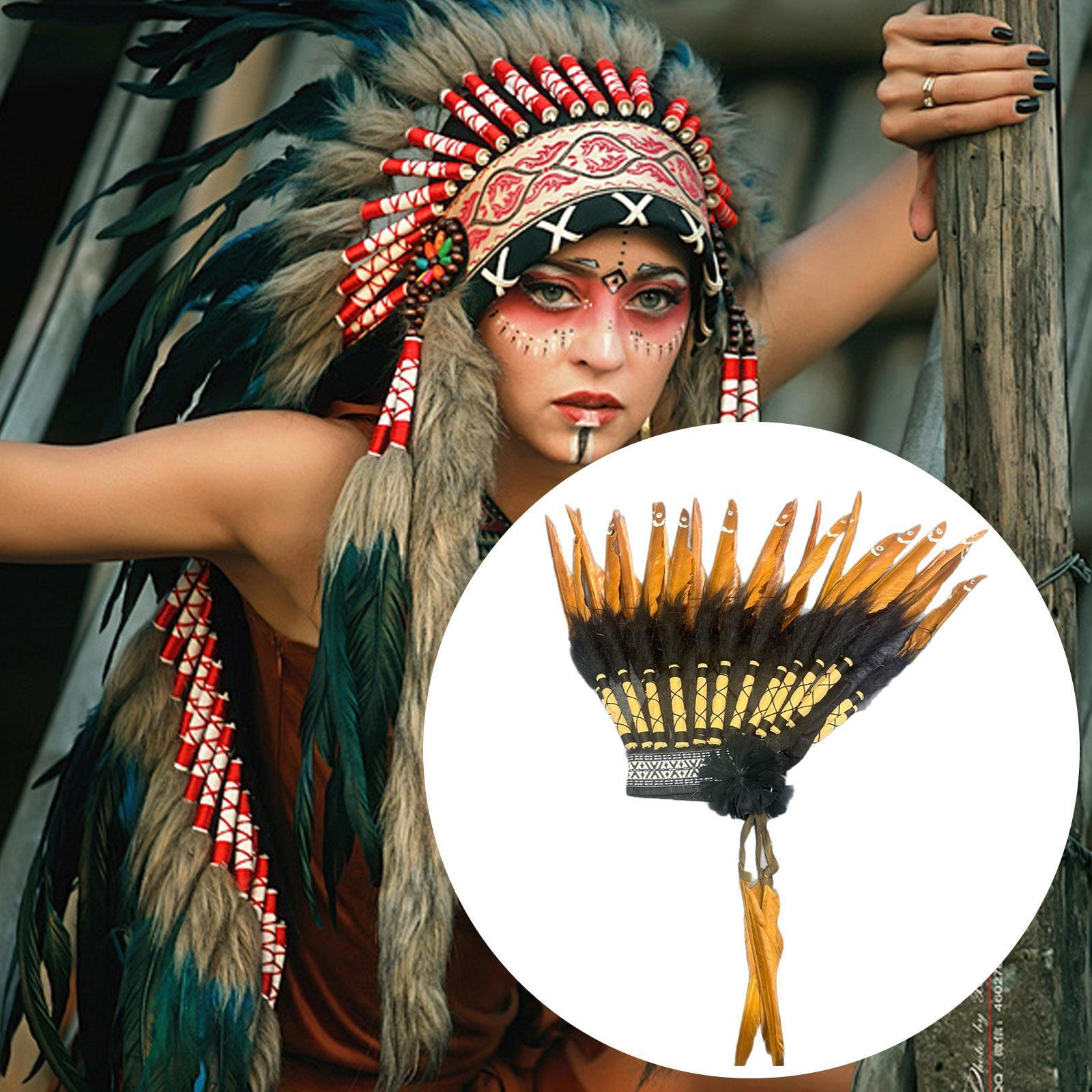 

Американский вождь индейский головной убор головной аксессуар головной убор для сценического шоу карнавала