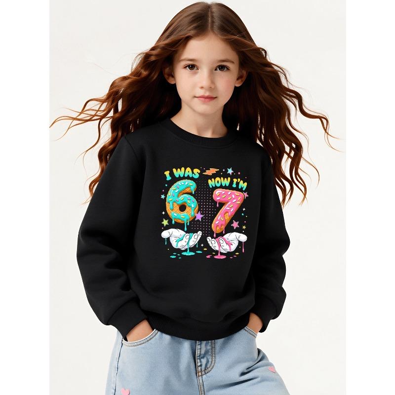 Kids Sweatshirt , Autumn And Winter Round Neck Sweatshirt Casual Comfortable Warm Fashion Printed Top