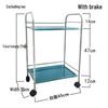 Three-tier Stainless Steel Service Cart: Meal, Food, Beverage, and Dish Collection Trolley for Restaurants and Hotels.